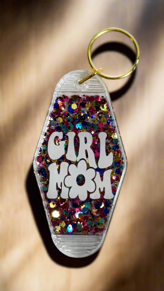 GIRL MOM Key Chain